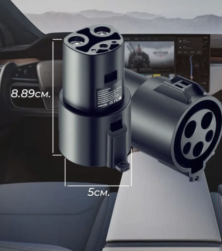 Adaptor J1772 (Type 1) la Tesla (NACS) | 60A/240V AC — 3