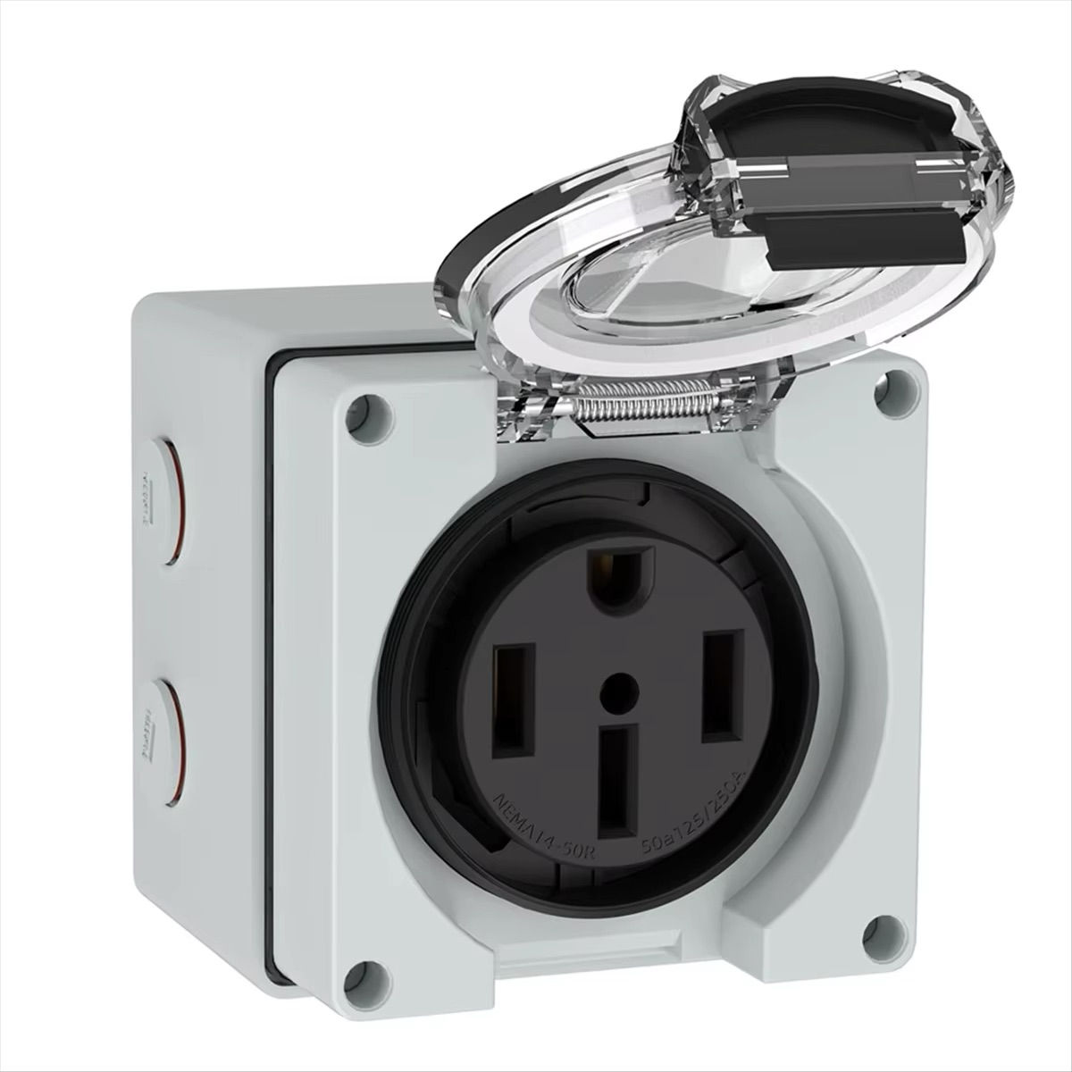 Настенная влагозащищенная силовая розетка NEMA 14-50 50A IP55 (США)